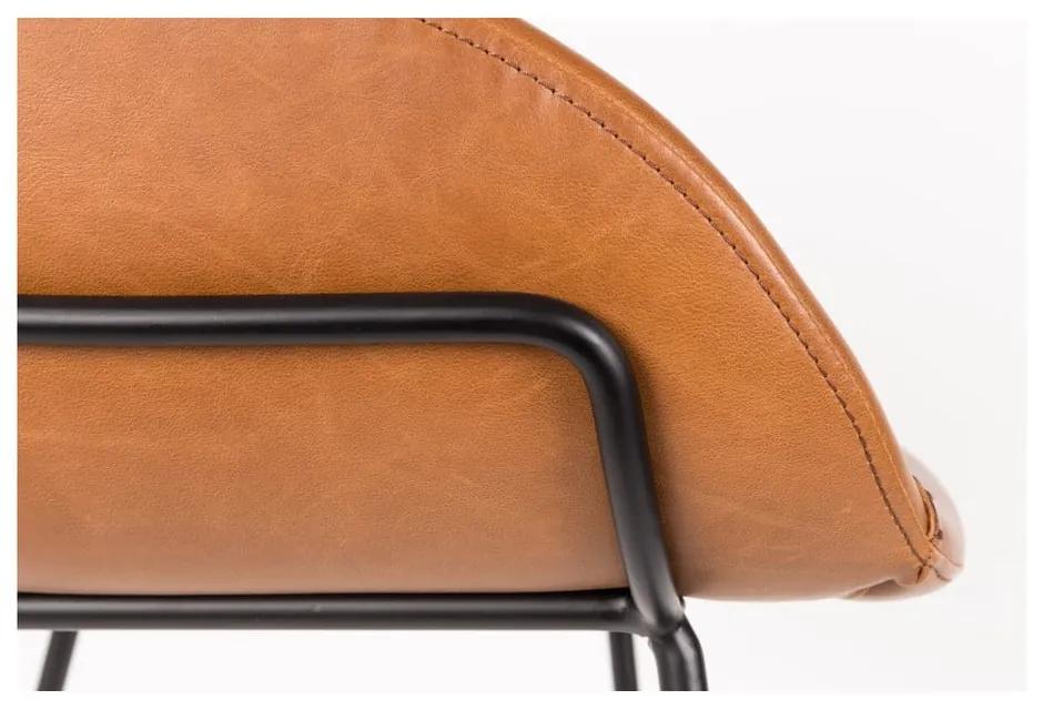 Комплект от 2 кафяви бар столове , височина на седалката 65 cm Feston - Zuiver