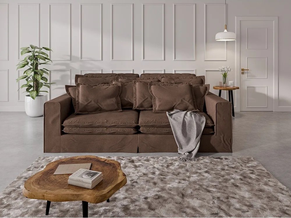 Тъмнокафяв диван 236 cm Nora – Ropez