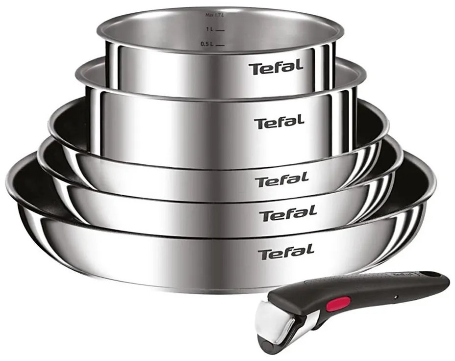 Tefal - Комплект съдове за готвене 6 части INGENIO COOK от неръждаема стомана