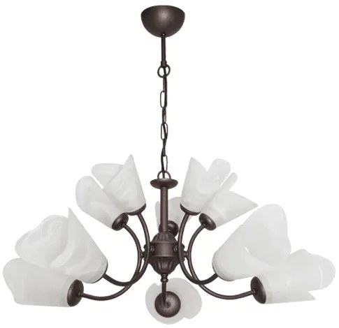 Полилей ГРАНДЕ, патина, 5xE27 + 5xE14