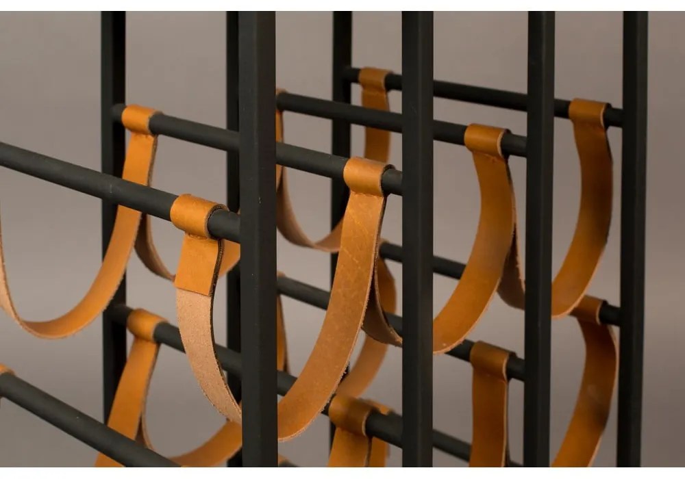 Зелена и черна стойка за вино за 9 бутилки Mil - Dutchbone