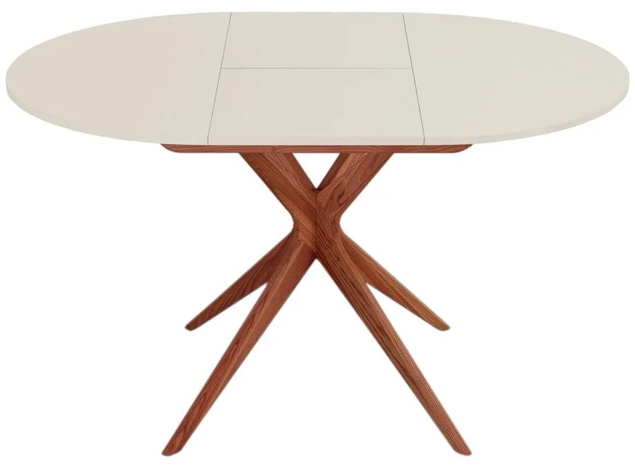 Кръгла сгъваема трапезна маса с допълнителна плоча ø 90 cm Jubi – Ragaba