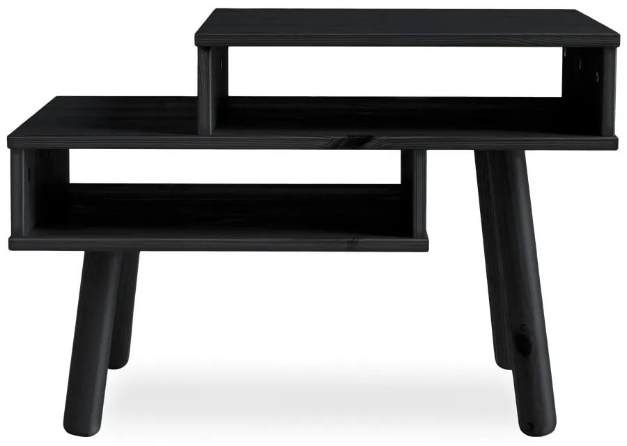 Масичка за кафе от борова дървесина в черно Hako - Karup Design