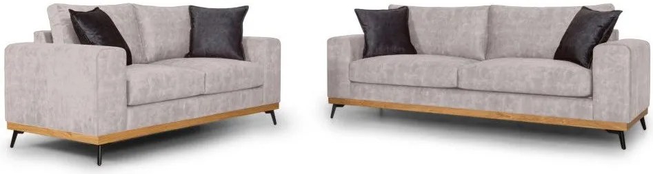 Комплект дивани Dysine-Бежов