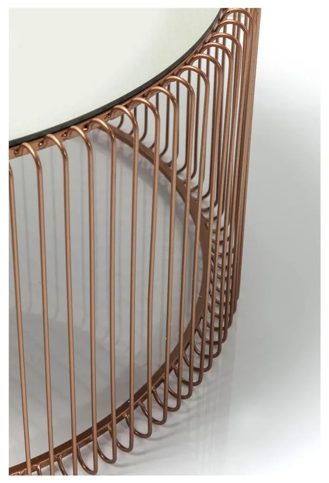 Кръгли масички за кафе в комплект 2 бр. в меден цвят ø 69,5 cm Wire Big – Kare Design