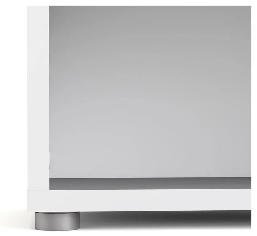 Бял модулен шкаф за книги 89x189 cm Prima - Tvilum