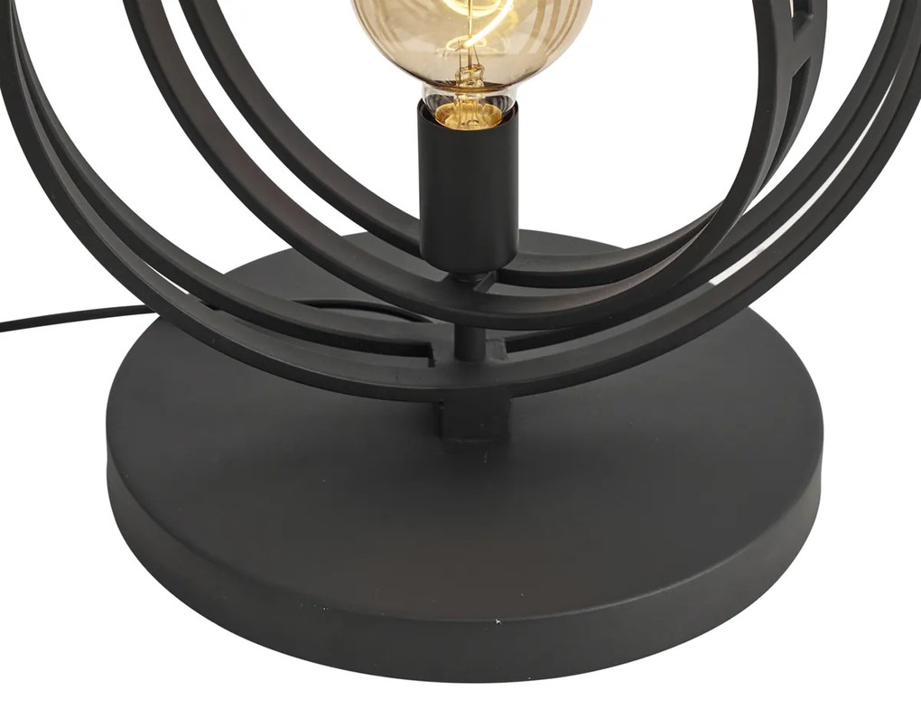 Модерна подова лампа черна с 3 светлини - Indu