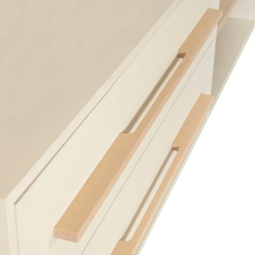 Бежово детско легло 90x200 cm с място за съхранение без ламелно дъно Captain – Roba