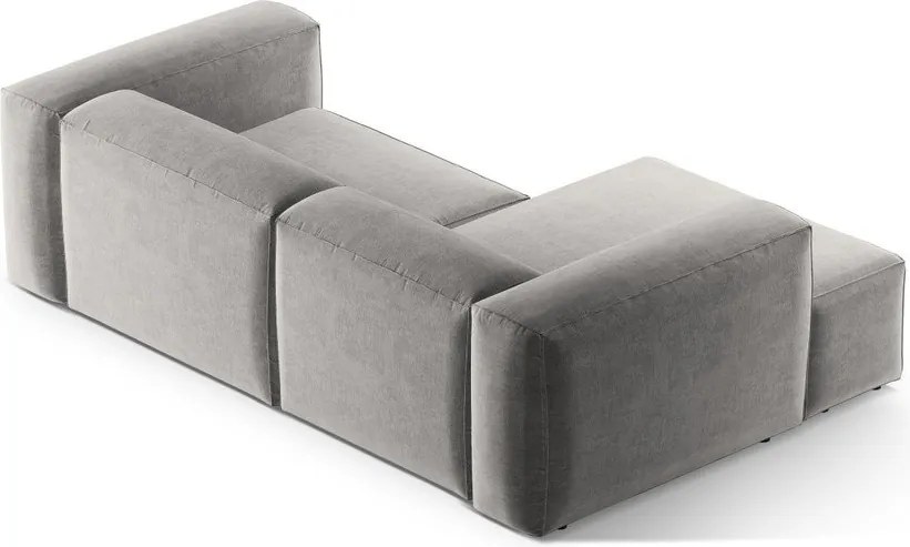 Светлосив ъглов диван (ляв ъгъл) Bergamo – Cosmopolitan Design