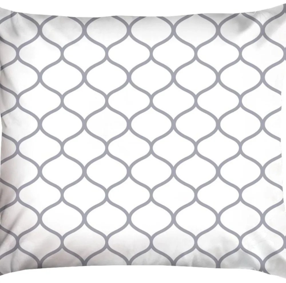 Двустранно памучно спално бельо с геометрична шарка Ширина: 220 см | Дължина: 200 см