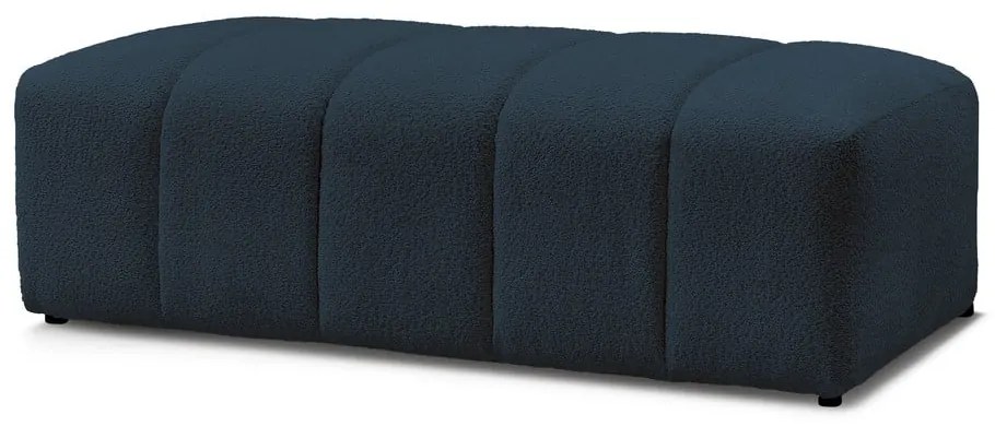 Тъмносиня табуретка от прежда с примки от букле Annecy – Bobochic Paris