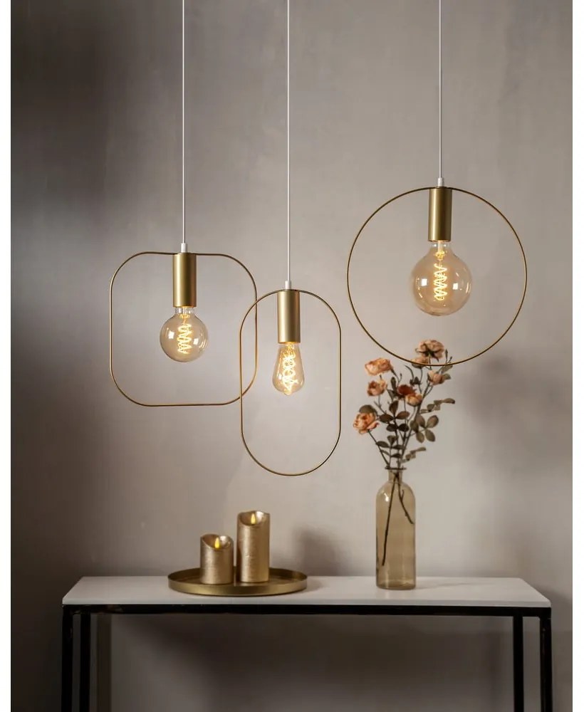 Висящо осветително тяло в златист цвят Shape – Star Trading