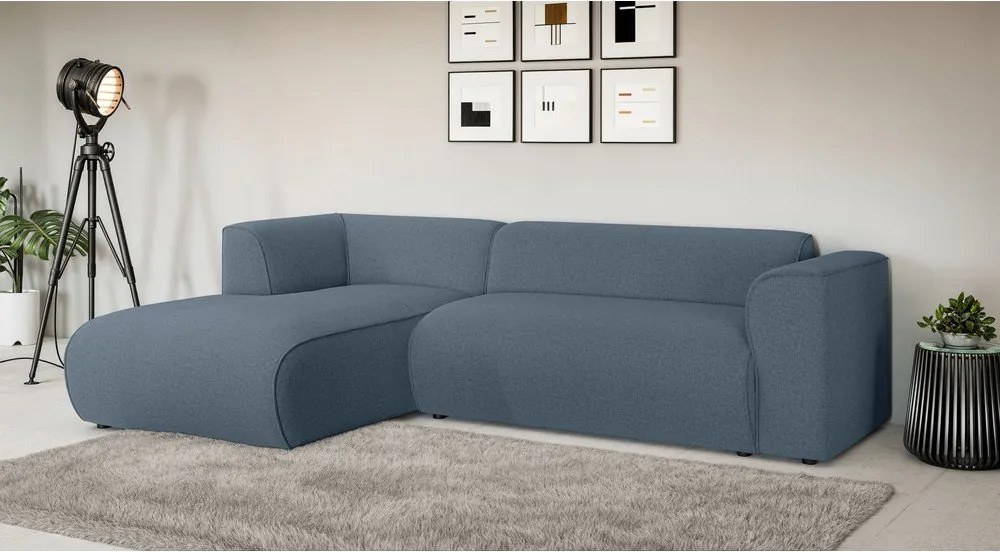 Син ъглов диван (ляв ъгъл) Merid – Ropez