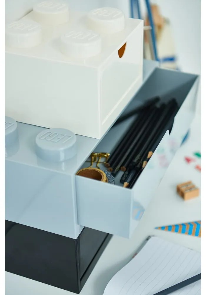 Сива кутия за бюро с чекмедже Brick - LEGO®