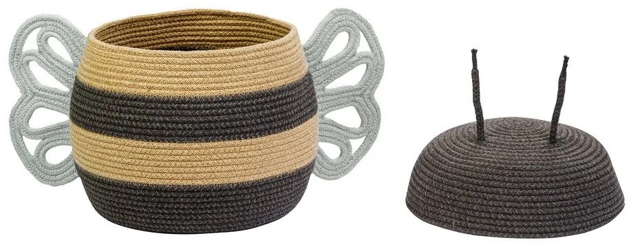 Текстилна детска кошница за играчки ø 30x32 cm Mama Bee – Lorena Canals