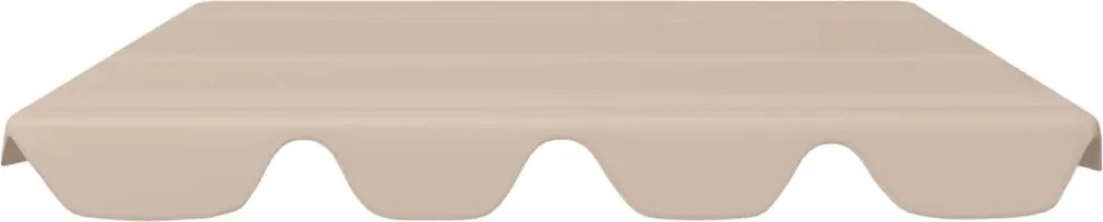 Резервен покрив за градинска люлка, бежов, 150/130x70/105 cм
