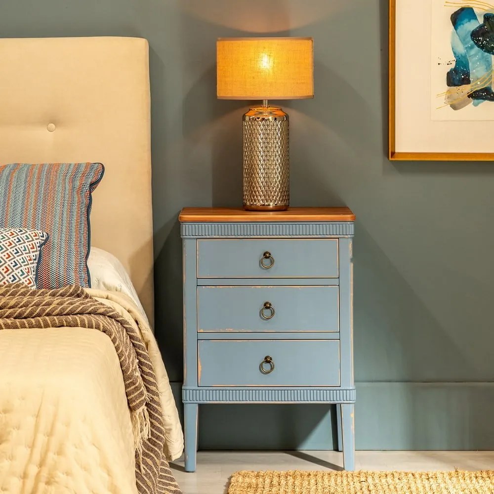 Синьо нощно шкафче Shabby – Ixia
