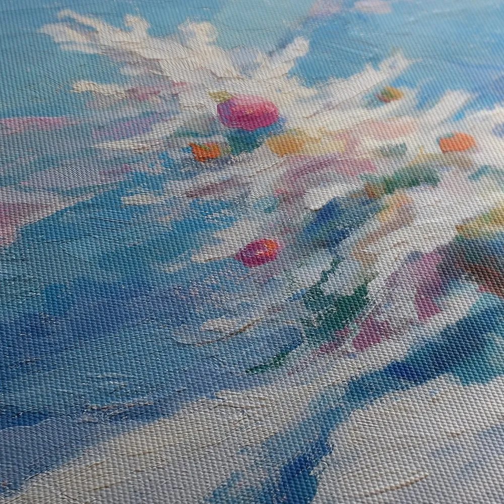 Картина на платно – Зимна магия с коледно дърво