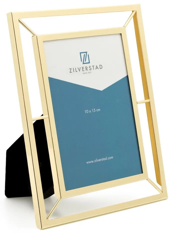 Метална стояща/висяща рамка в златисто 10x15 cm Prisma – Zilverstad