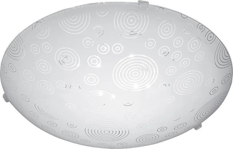 Плафониера ОЗОН LED, ø400, бял гланц, 18W, 4000K