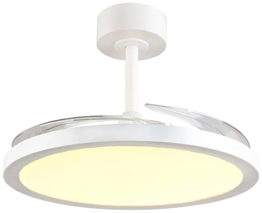 Бяло LED осветително тяло за таван Kasfjord – Trio