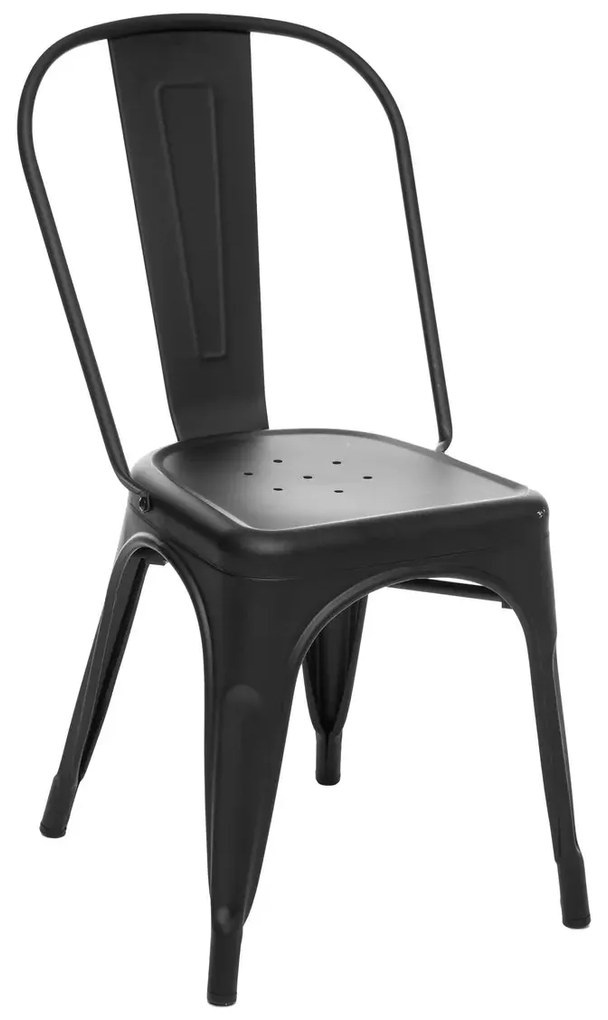 Трапезен стол atmosphera Niko, Метал - Черен