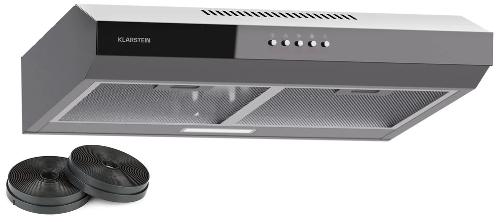 Klarstein Contempo 60, абсорбатор, 60 см, под шкаф, 200 м³/ч, LED, акрил, неръждаема стомана