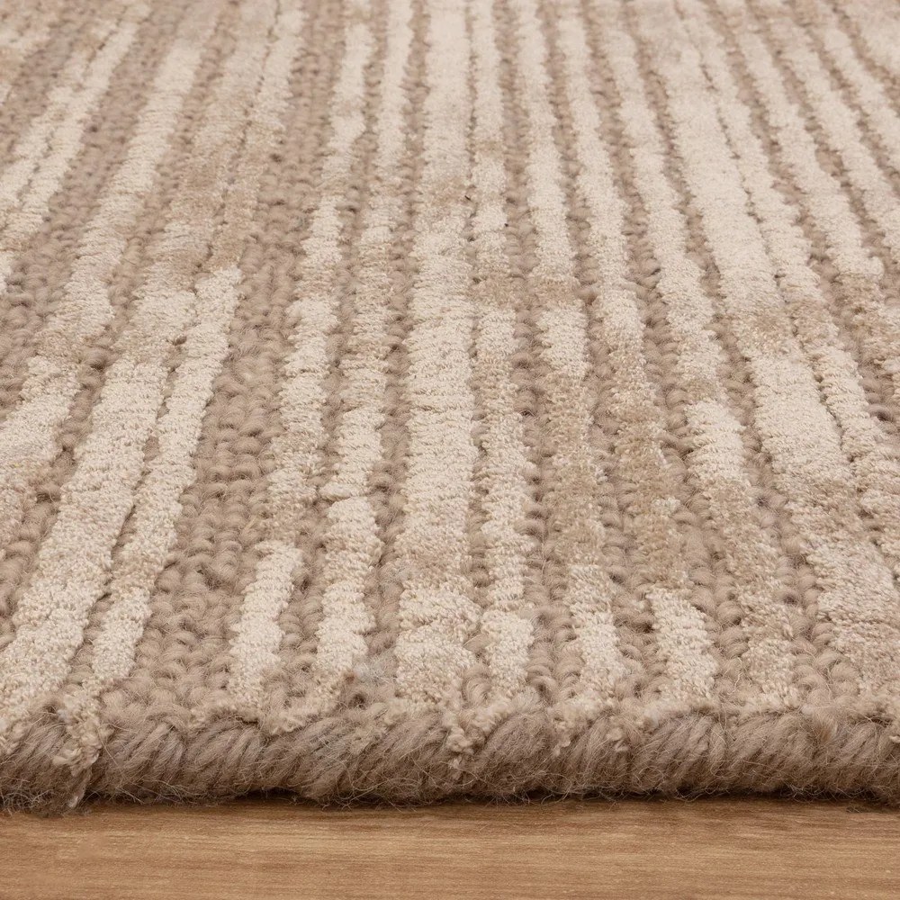 Бежов ръчно изработен килим със смес от вълна 200x290 cm Henley Sand – Asiatic Carpets