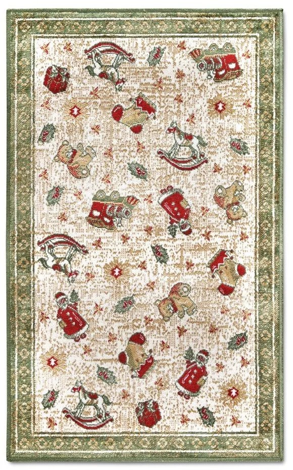 Зелен килим с коледен мотив със смес от памук 50x80 cm Toy's Delight Green Christmas – Villeroy&Boch