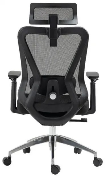 Офис стол Aero Trone Lite, До 120 кг, Ергономичен, Дишаща мрежа, Черен