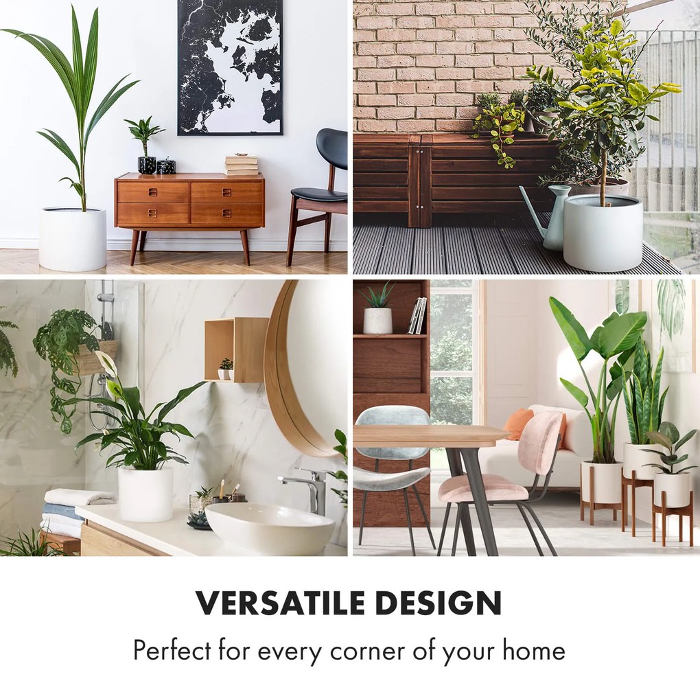 Fox & Fern Gendt саксия за растения от фибростен, за вътрешна и външна употреба