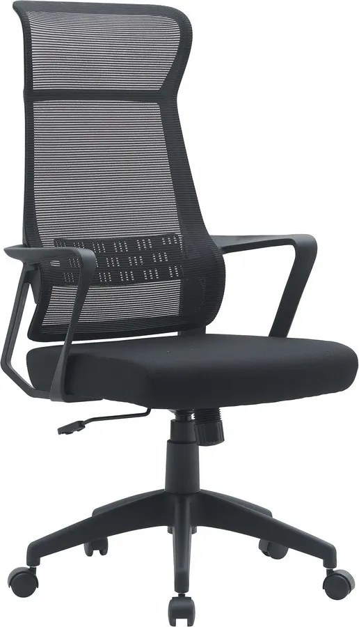 Черен тапициран офис стол Hoboken – Yes Everyday