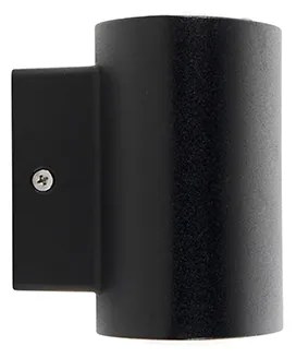 Модерна външна стенна лампа черна с LED IP44 - Ovum