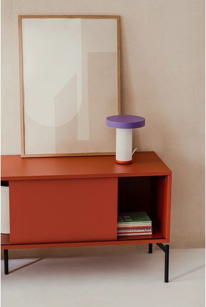 Теракотена маса за телевизор 160x60x42 cm Met – noo.ma