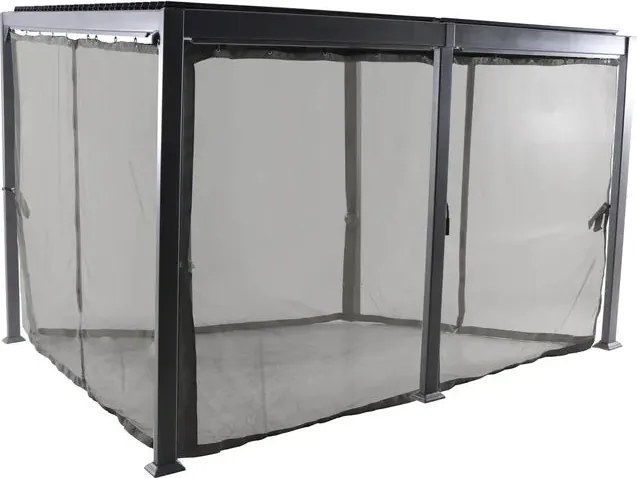 Пергола Hesperide Avila, Алуминий, Графит, 4x3 m