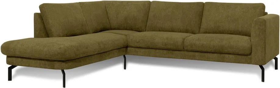 Ъглов диван в цвят горчица (ляв ъгъл) Gomero – Scandic