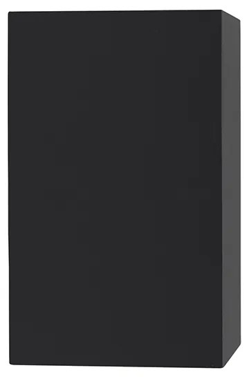 Комплект от 4 модерни стенни лампи черни 2-светлина IP44 - Baleno