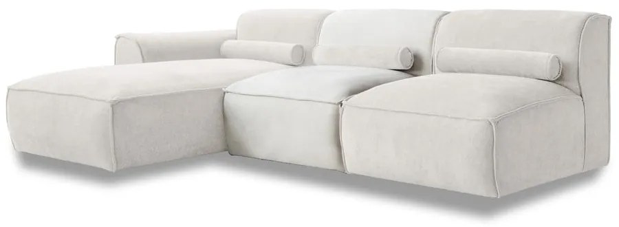 Бял ъглов диван (ляв ъгъл) Flex Felix – Miuform