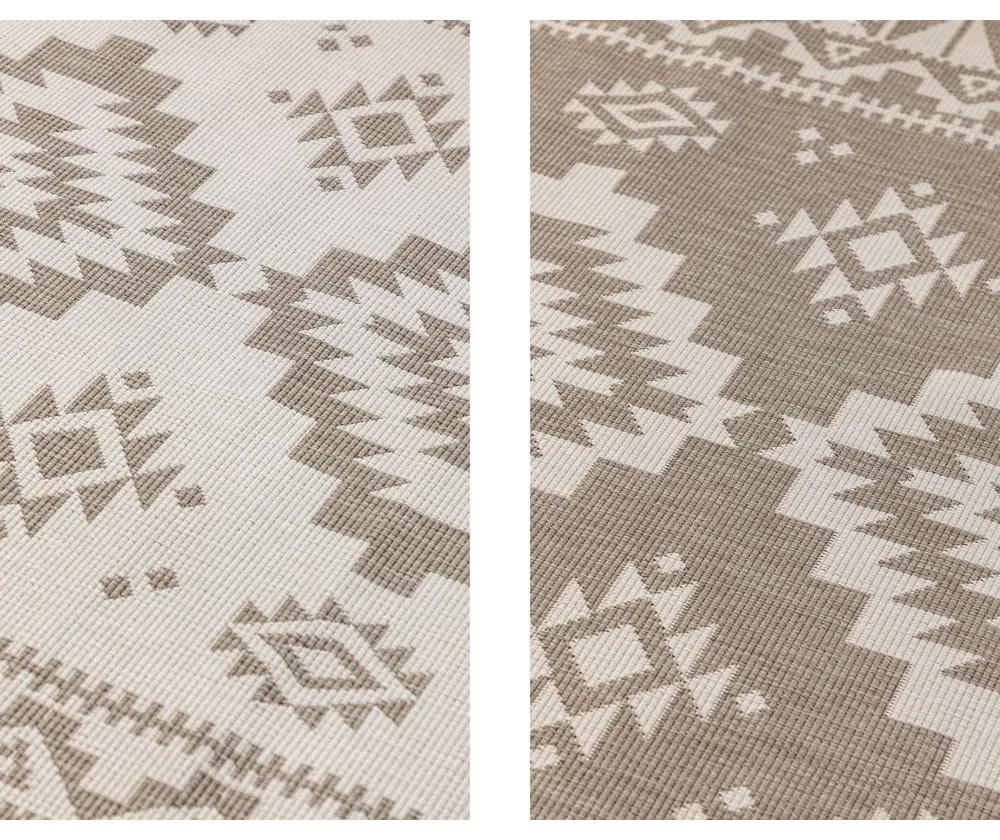 Кафяво-кремав външен килим 120x170 cm Gemini – Elle Decoration