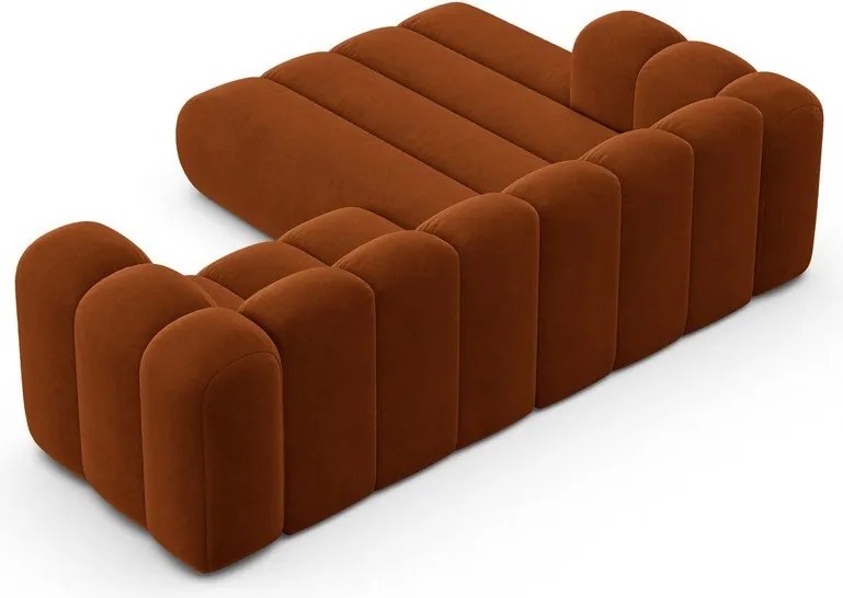 Оранжев ъглов диван (ляв ъгъл) Lupine – Micadoni Home