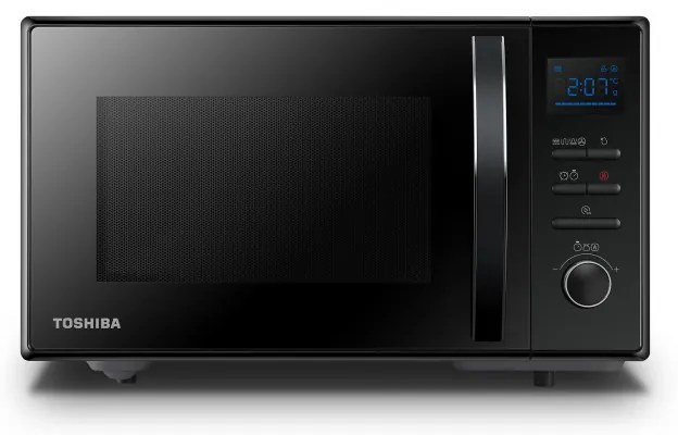 Разопакован: Микровълнова фурна 4в1 Toshiba MW2-AC25TBK, 25 л, 950W, Grill 1100W, Конвекция 2100W, Керамично покритие, Черен
