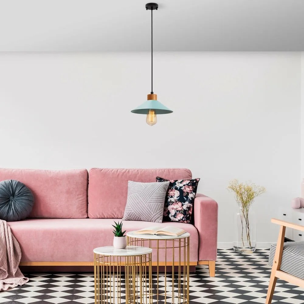 Висящо осветително тяло с метален абажур ø 24 cm Gece – Opviq lights