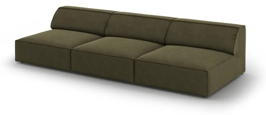 Зелен кадифен диван 240 cm Jodie – Micadoni Home