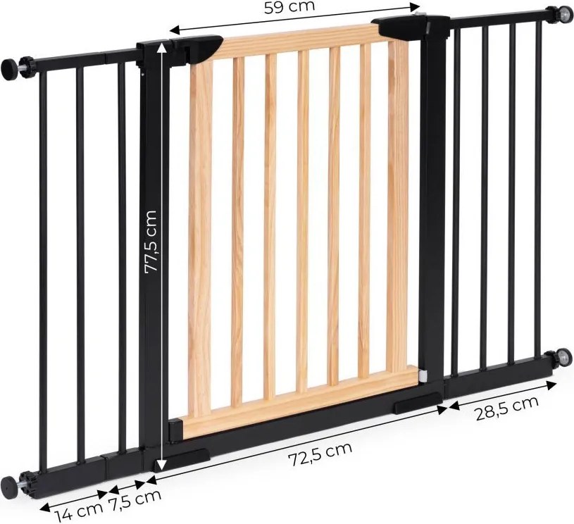 Защитна преграда за стълби и входове – налична в различни размери Šírka: 74-130 cm | Výška: 77,5 cm