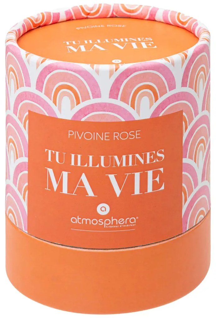 Ароматна свещ atmosphera Jomy, Стъкло, 200 g - Peony