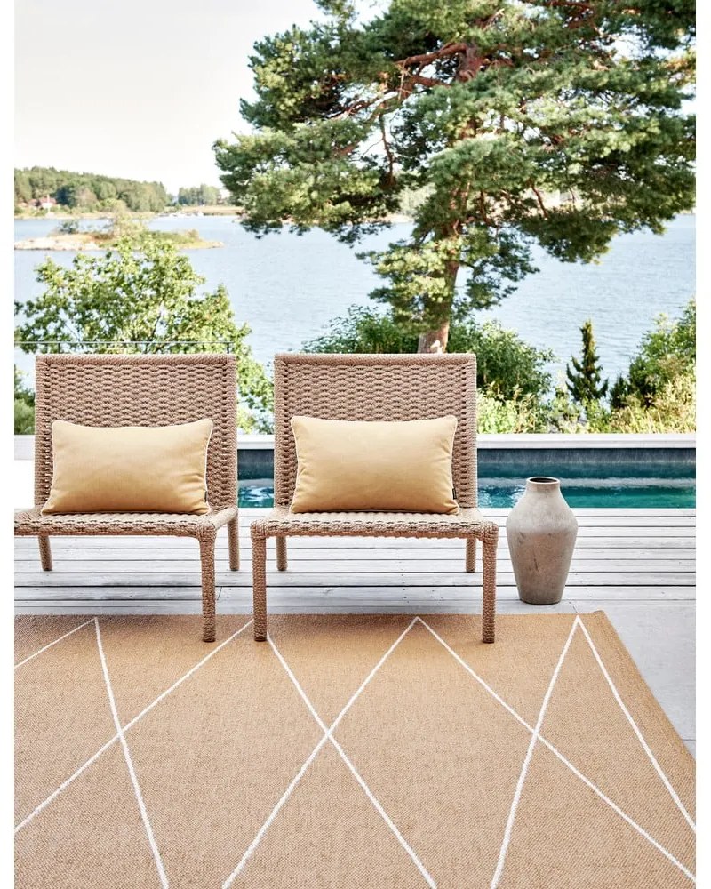 Килим за открито и закрито в цвят жълта охра 70x100 cm Max Ochre – Pappelina