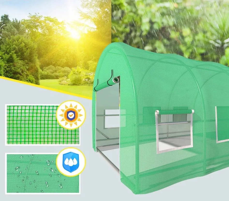 Голяма градинска оранжерия 3х6 м