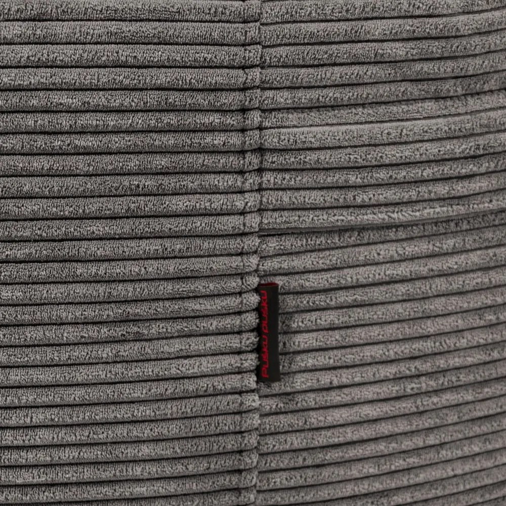 Пуф от рипсено кадифе в тухлен цвят Roll 135 – SLOWDOWN