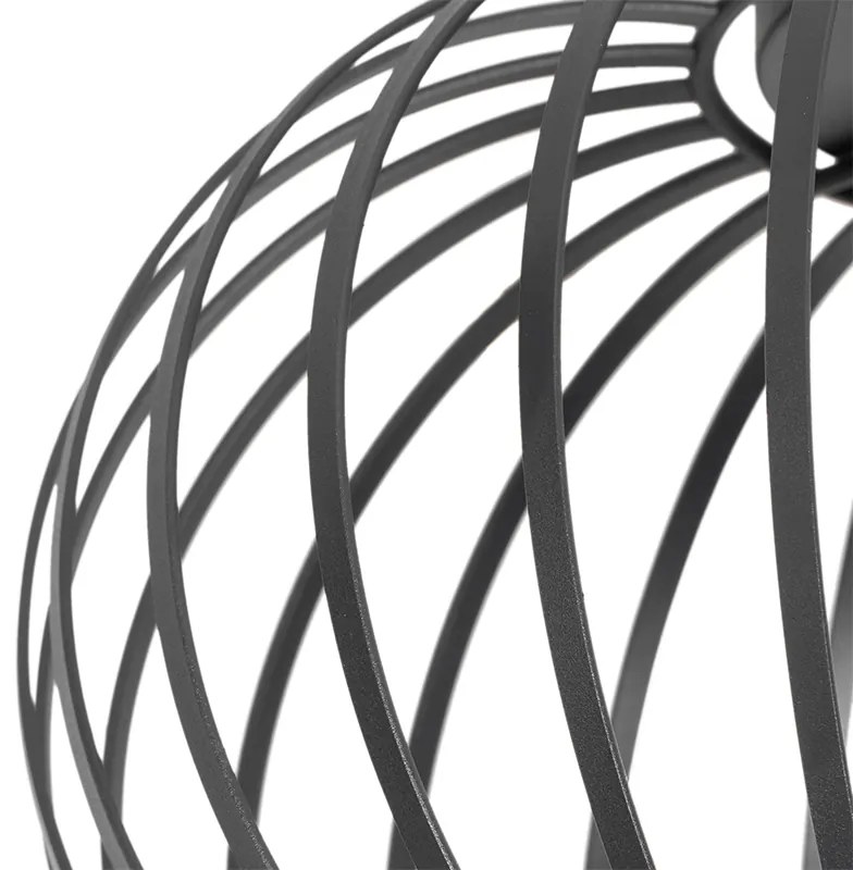 Дизайнерски таванен аплик черен 30 см - Johanna