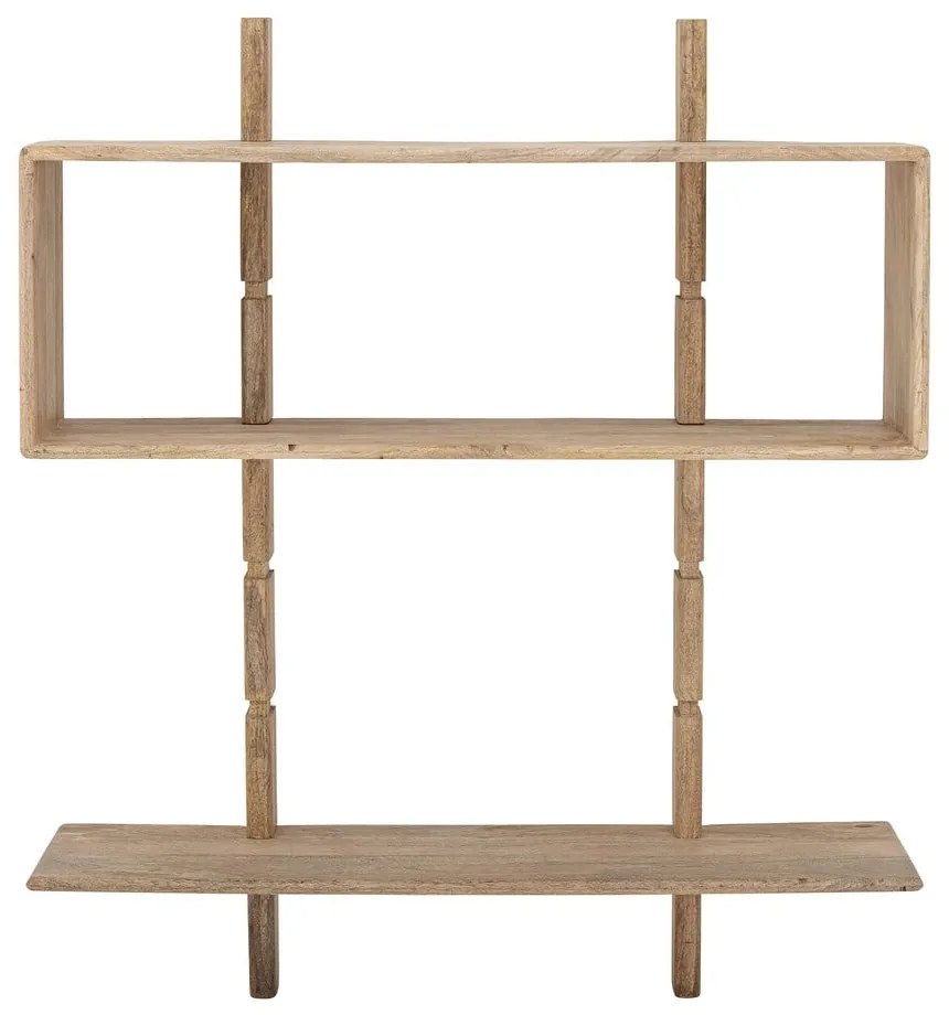 Стенен шкаф за книги от мангово дърво в естествен цвят 96,5x110,5 cm Millian - Bloomingville